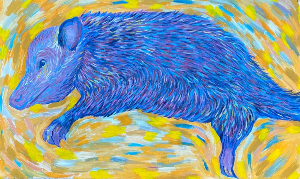 Acrylic on Canvas, 48 x 30 in. $750