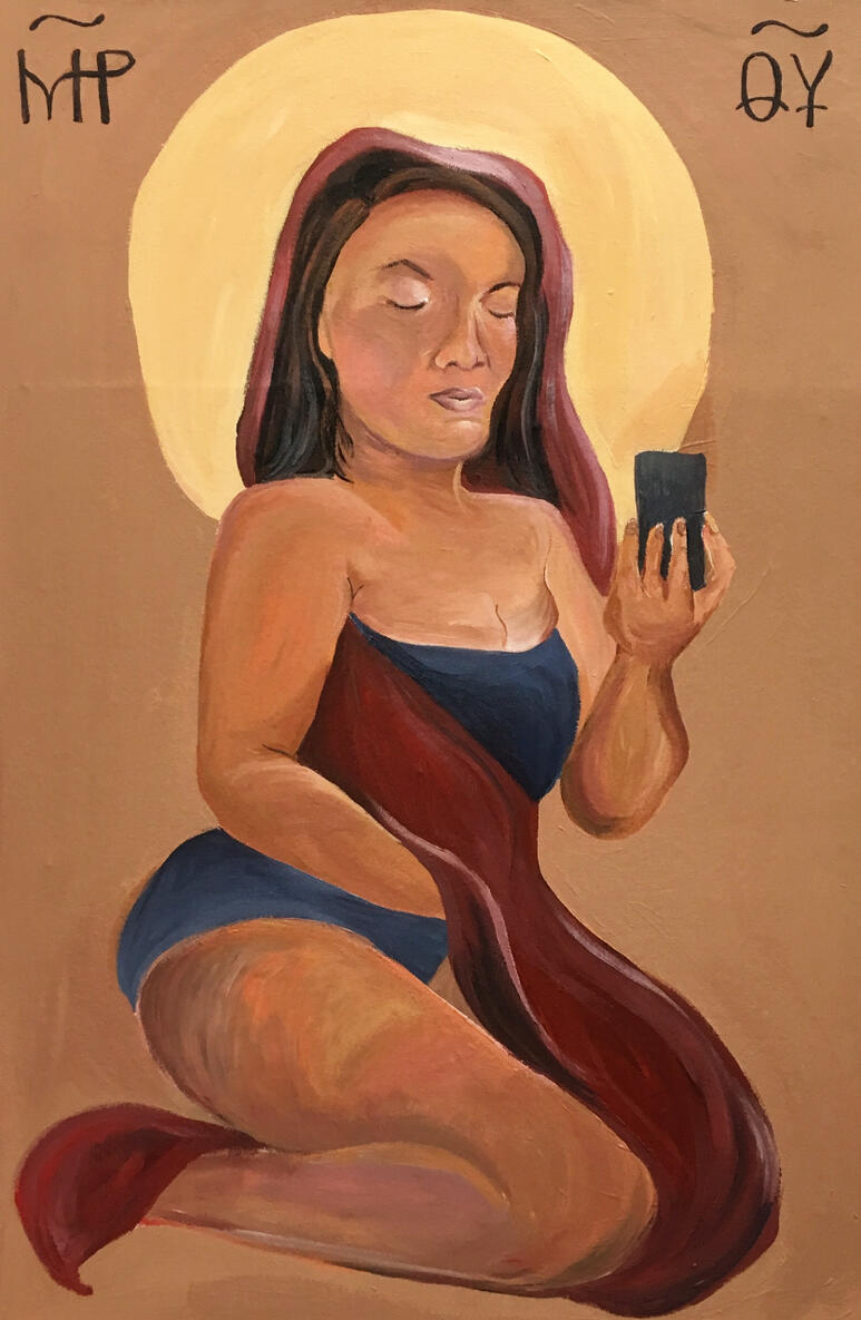 SELFIE 26×37 inches. Acrylic. 2019.