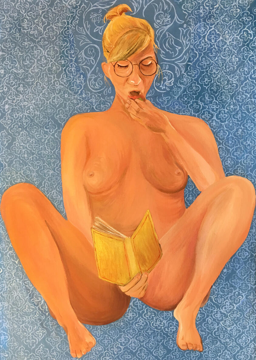 HOLY 40×55 inches. Acrylic. 2019.