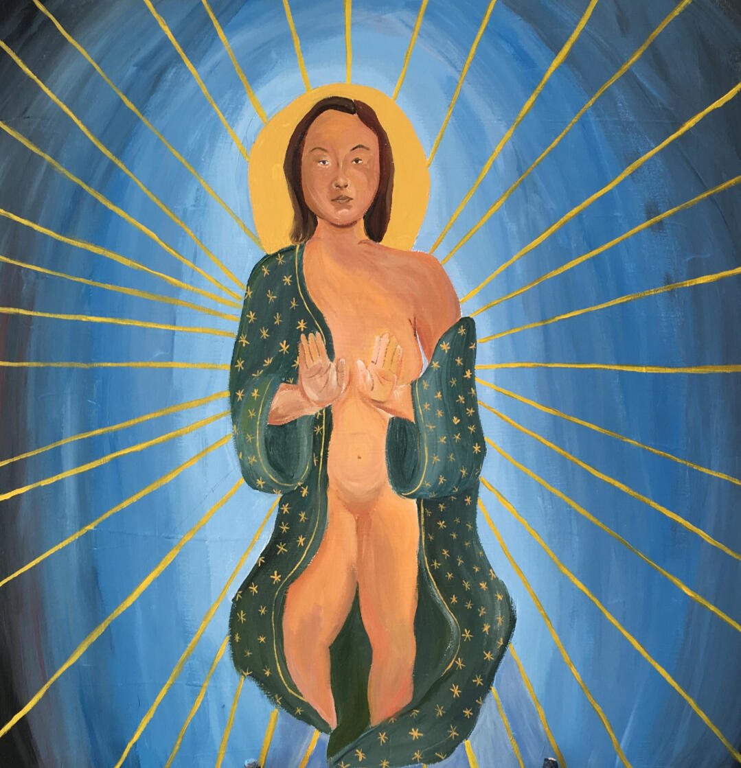 MOTHER OF GOD 24×24 in. Acrylic. 2019.